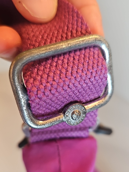 Kipling Magenta Crossbody Bag with Silver Zippers - Picture 8 of 8